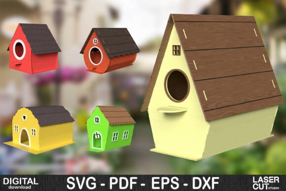 Lindo paquete de casitas para pájaros