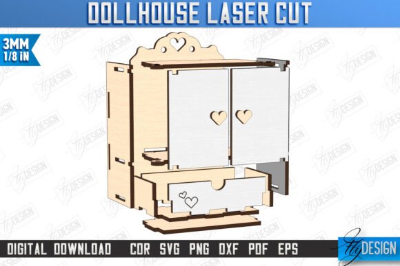 Paquete de muebles para casa de muñecas - Imagen 5