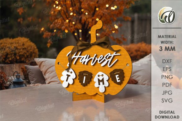 Paquete de letreros de calabaza de otoño - Imagen 9