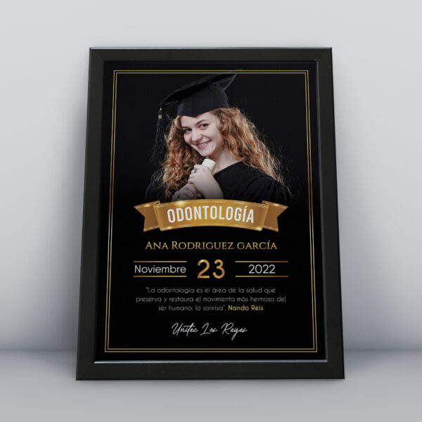 Cuadro de graduación editable