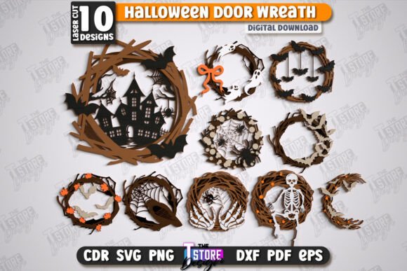 Paquete de coronas de Halloween