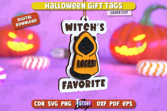 Paquete de etiquetas de regalo de Halloween - Imagen 10
