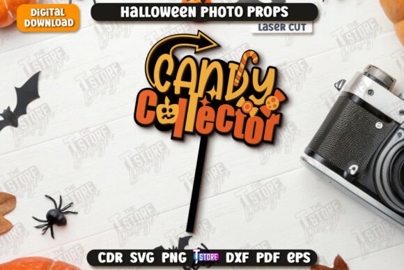 Paquete de accesorios para fotomatón de Halloween - Imagen 2