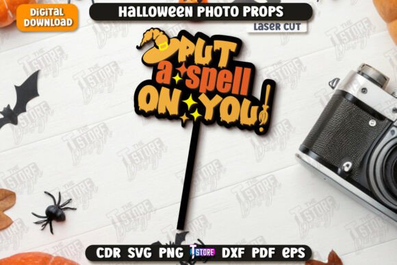 Paquete de accesorios para fotomatón de Halloween - Imagen 5