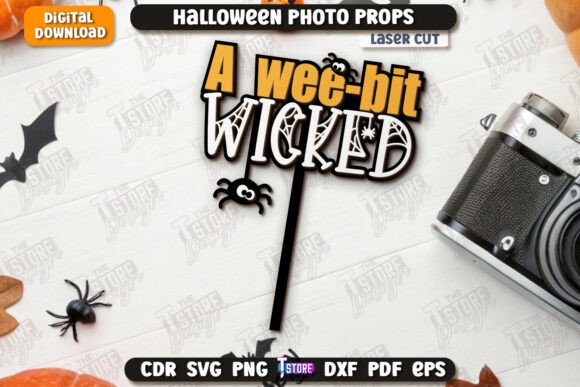 Paquete de accesorios para fotomatón de Halloween - Imagen 7