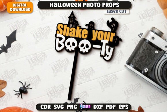 Paquete de accesorios para fotomatón de Halloween - Imagen 8