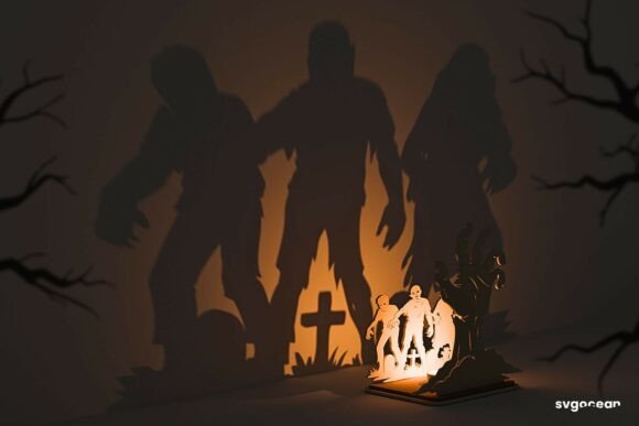 Paquete de candelabros de sombras de Halloween - Imagen 9
