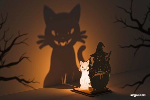 Paquete de candelabros de sombras de Halloween - Imagen 11
