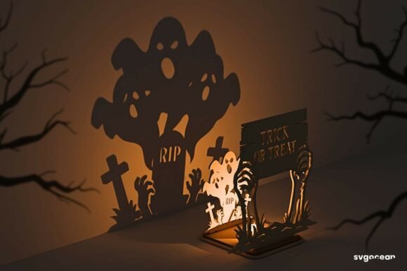 Paquete de candelabros de sombras de Halloween - Imagen 5