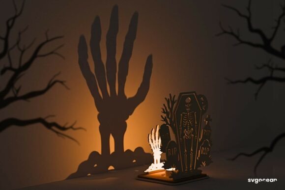 Paquete de candelabros de sombras de Halloween - Imagen 8