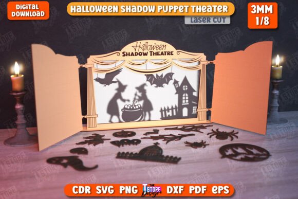 Teatro de sombras de Halloween