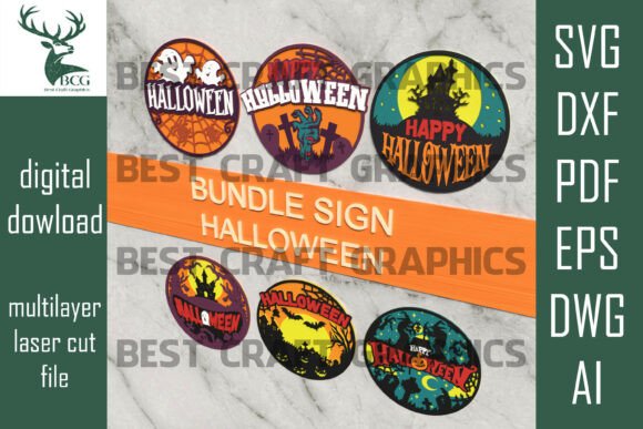 Conjunto de letreros de Halloween - Imagen 9