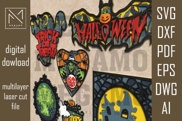 Paquete de 6 letreros de Halloween - Imagen 10