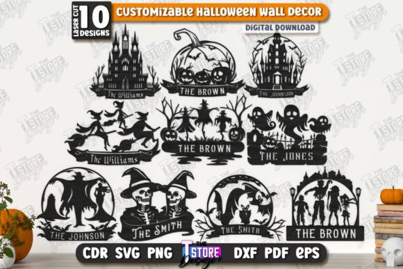 Juego de decoración de pared de Halloween