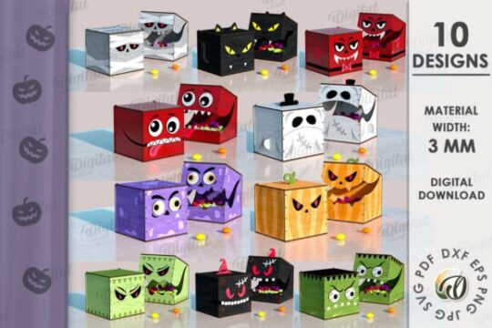 Paquete de cajas de monstruo