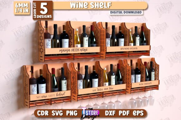 Paquete de estantes para vinos