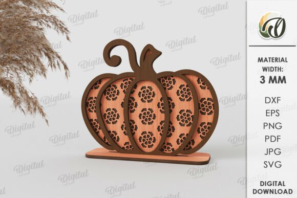 Paquete de decoraciones de calabaza - Imagen 10