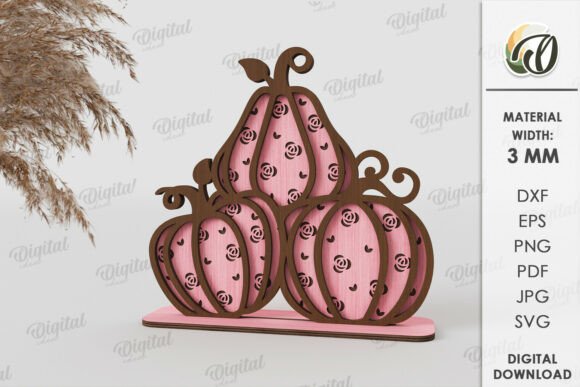 Paquete de decoraciones de calabaza - Imagen 3