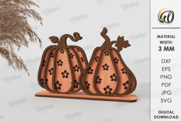 Paquete de decoraciones de calabaza - Imagen 4