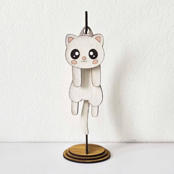Lindo gato ondulado 3D