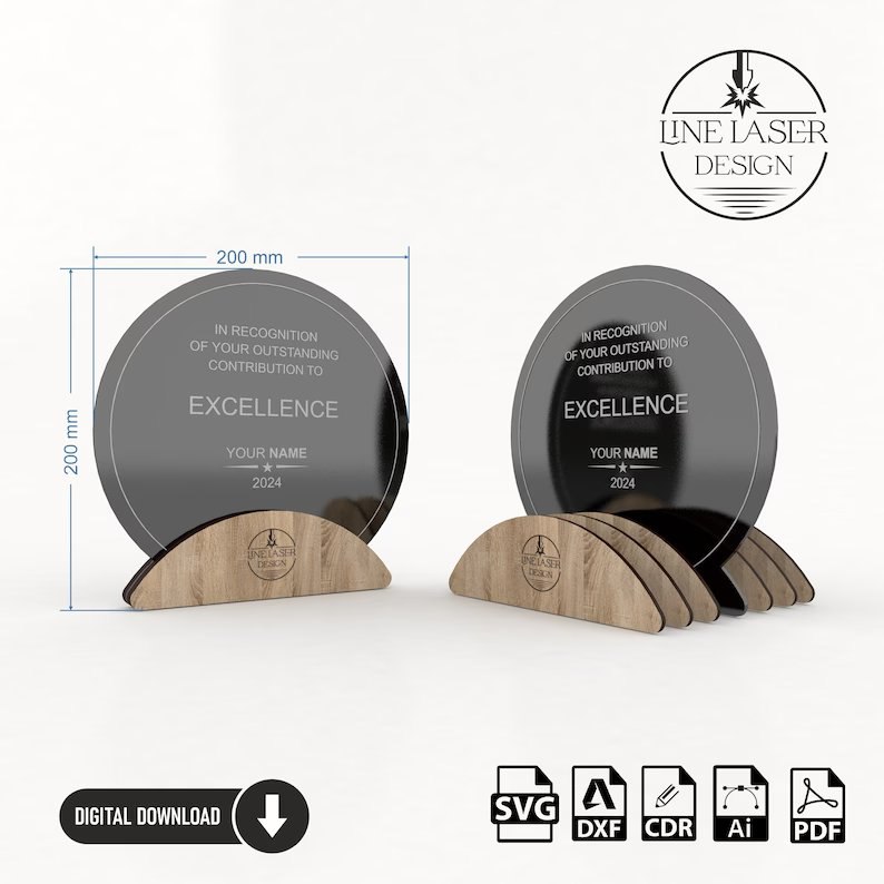 Trofeo de premios en 3 diseños diferentes - Imagen 2