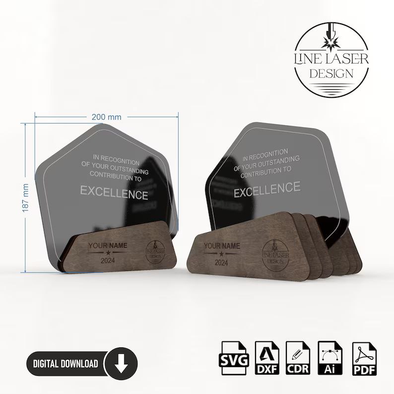 Trofeo de premios en 3 diseños diferentes - Imagen 4
