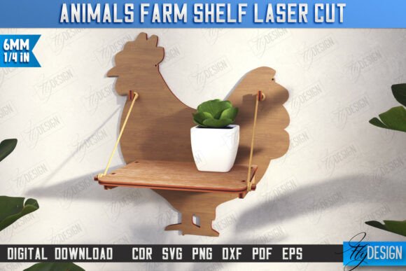 Estante de pared con forma de animales - Imagen 7
