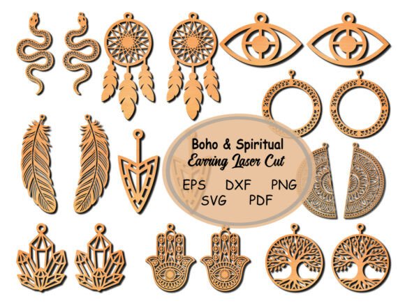 Paquete de pendientes bohemios espirituales