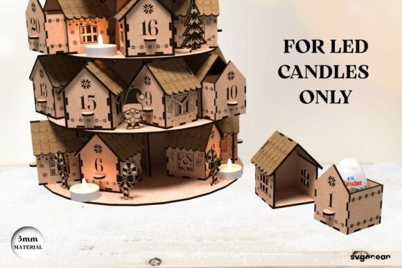 Calendario de Adviento de Navidad Village - Imagen 2