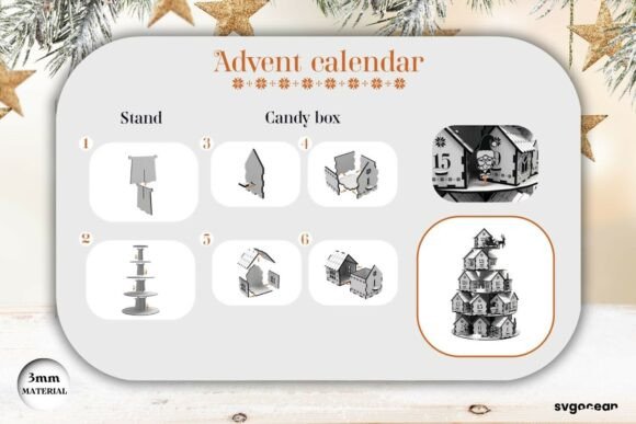 Calendario de Adviento de Navidad Village - Imagen 4