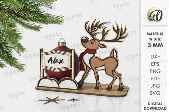 Paquete de porta bolas navideñas - Imagen 2