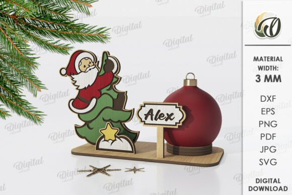 Paquete de porta bolas navideñas - Imagen 4