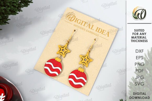 Paquete de pendientes navideños - Imagen 11