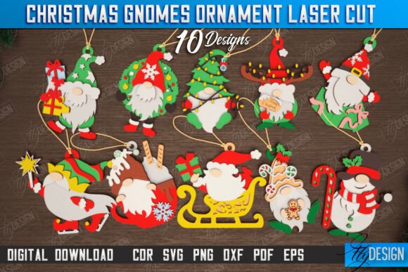 Paquete de gnomos navideños