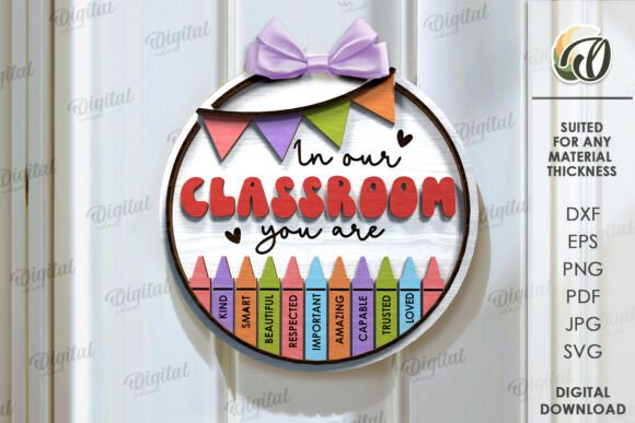 Paquete de letreros para puertas de aula - Imagen 5