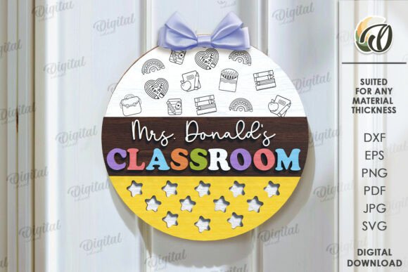 Paquete de letreros para puertas de aula - Imagen 6