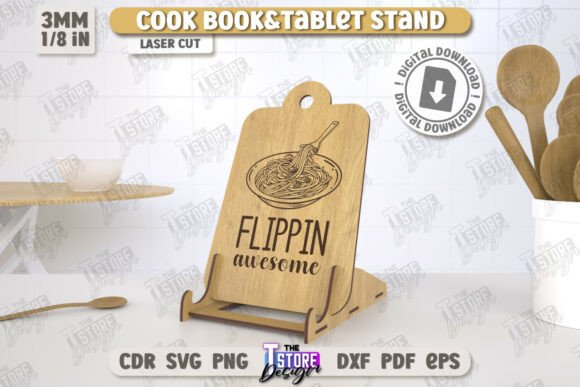 Conjunto de soportes para libros de cocina - Imagen 2