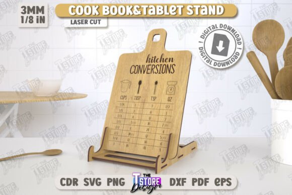 Conjunto de soportes para libros de cocina - Imagen 3