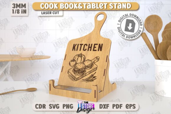 Conjunto de soportes para libros de cocina - Imagen 5
