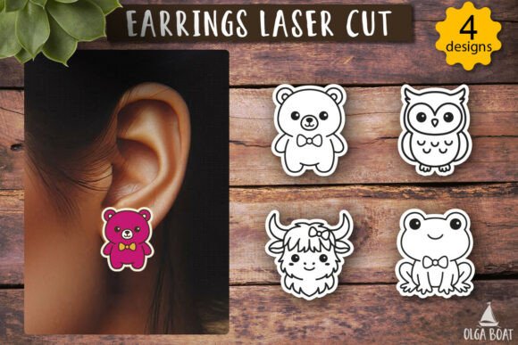Juego de pendientes kawaii - Imagen 2