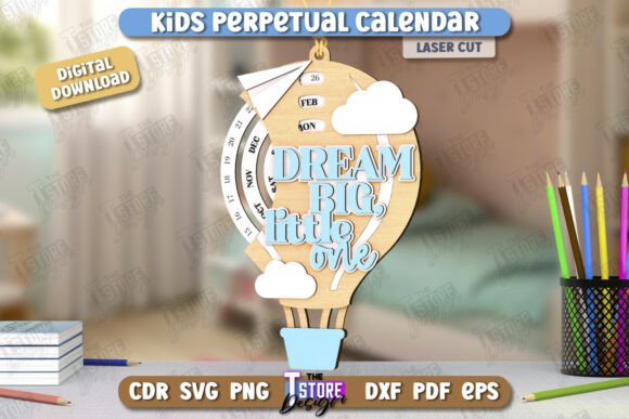 Paquete de calendario perpetuo para niños - Imagen 5