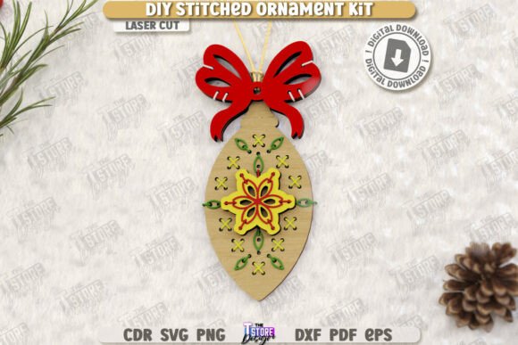 Juego de juguetes de Navidad con cordones - Imagen 2