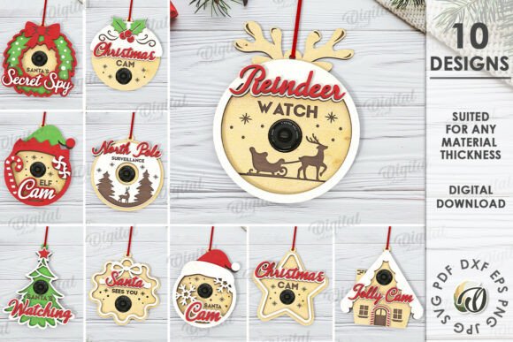 Paquete de cámaras navideñas