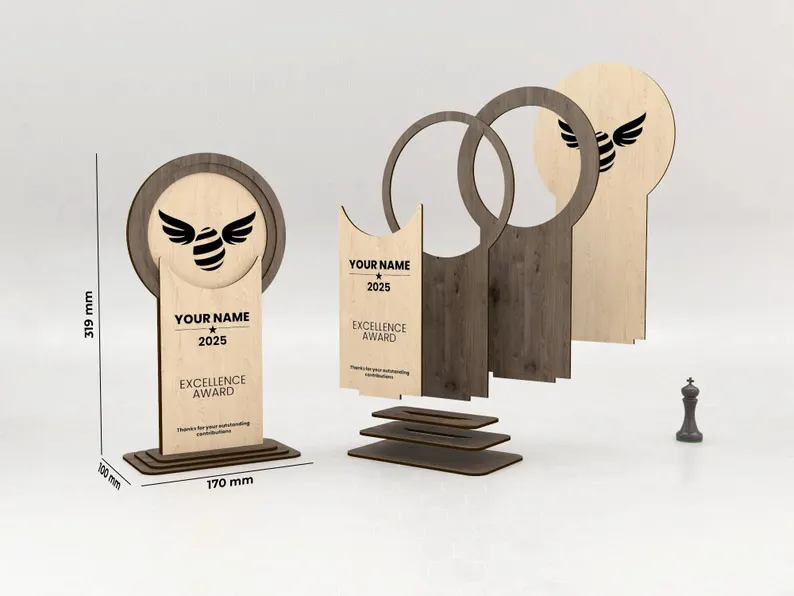 Trofeo de premio en 4 formas - Imagen 7