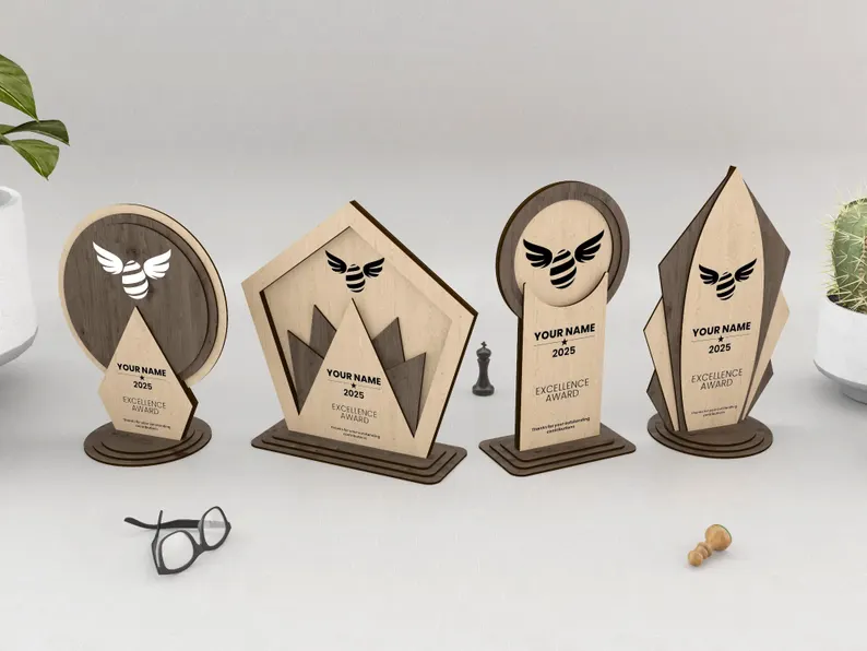 Trofeo de premio en 4 formas - Imagen 9