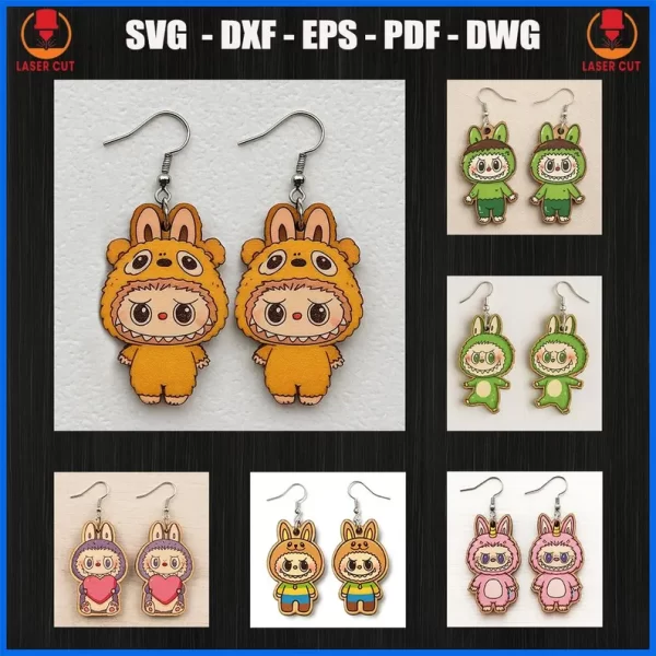 Pendientes Labubu