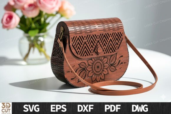 Bolsa de madera bohemia - Imagen 3