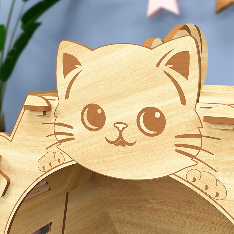 Casa hexagonal para gatos - Imagen 3