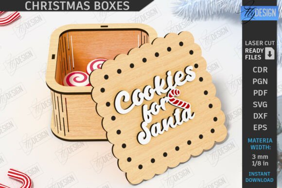Paquete de cajas de regalo navideñas - Imagen 4