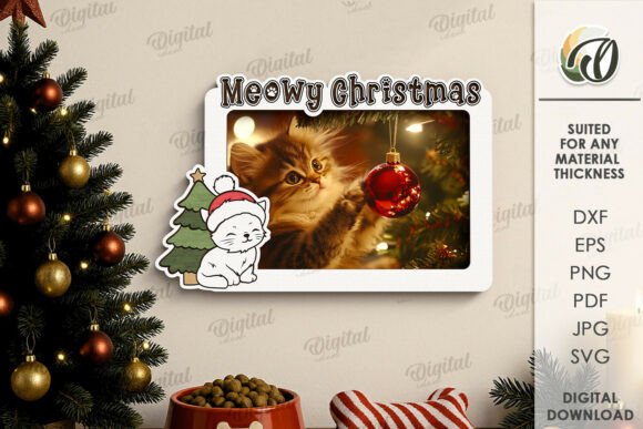 Paquete de marcos de fotos navideños para mascotas - Imagen 8